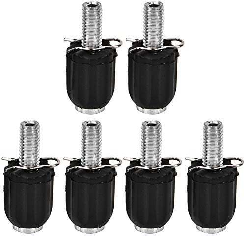 Jenngaoo 6 Pcs M5 Index Derailleur Shift Cable Stops, Transmission Adjustable Screw Thumb with Downtube Barrel Adjusters Bolts for Cycling Road Mountain Bike