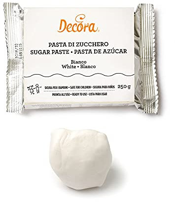 Decora 0310213 Pasta Di Zucchero Bianca 250 G No E171