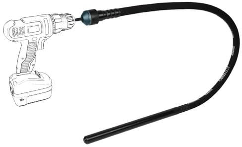 TEMCo - Vibratore per calcestruzzo senza fili, alimentato da trapano