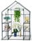 Taylor & Brown Walk In Greenhouse Compact Green House with 4 Shelves and Weatherproof PVC Plastic Cover Plant House/Grow House for Garden and Outdoor Roll up Zip Panel Door Easy No Tool Assembly