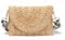 Syrads Pochettes d'été en paille tissée pour femme Sac à main tissé Sac à bandoulière en paille Sac de vacances à la plage,marron 04