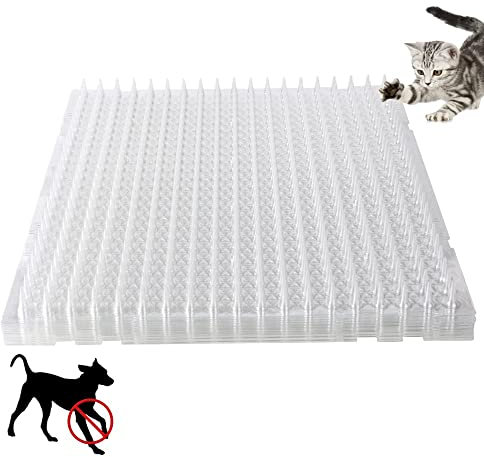 Ysglory Cat Spike Mat Outdoor Indoor Cat Deterrent Scat Mat Keep Cats/Dogs Off Counter Pet Deterrent Training Mats Plastic Mats with Spikes (18.3 Sq.ft,16 x 13) (10)