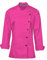 Manteau de chef à manches longues pour femme, idéal pour les services alimentaires, les traiteurs et les professionnels de la cuisine., rose, XL