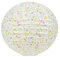 Lampion Boule Papier 30 CM Blanche Collection Liberty - Lanterne Japonaise Papier - Lanterne Chinoise en Papier pour Mariage Baby Shower et autre Célébrations Champetre Boheme ou Romantique