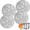 aoulela 4Pack Pressure Canner Rack, Stainless Steel Canning Rack for Pressure Cooker, 11 Inch Canning Rack for Water Bath Canner, Canning Supplies, Compatible with Presto, All American and More