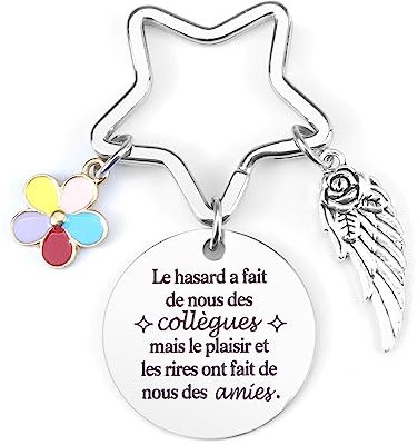 Cadeau Départ Collègue Porte Cle Original Femme Merci Changement De Travail Cadeau D'anniversaire