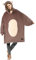 Catalonia Classy Übergroße Braunbär Sherpa Hoodie Decke, Flauschige Warme Kuscheldecke mit Ärmeln und Kapuze, Tragbare Decke zum Anziehen als Geschenkidee für Damen Herren Kinder