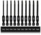 CYLBAQ Triangle Screwdriver Bits, S2 Steel Triangular Screwdriver Security Bits, 10PCS 65mm 1/4 Hex Shank Impact Driver Bits TA12 TA14 TA16 TA18 TA20 TA23 TA25 TA27(x2) TA30
