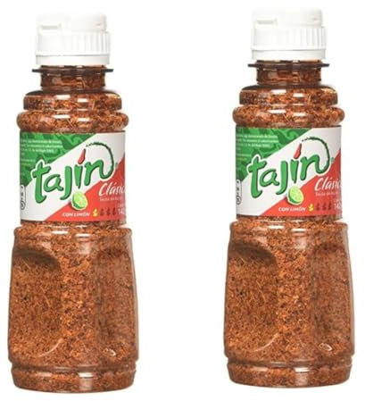 Tajin Classic 2x 142g - Fruit and Snack Seasoning - Gewürzmischung: Classic with Lime Gewürzmischung + Heartforcards® Sticker