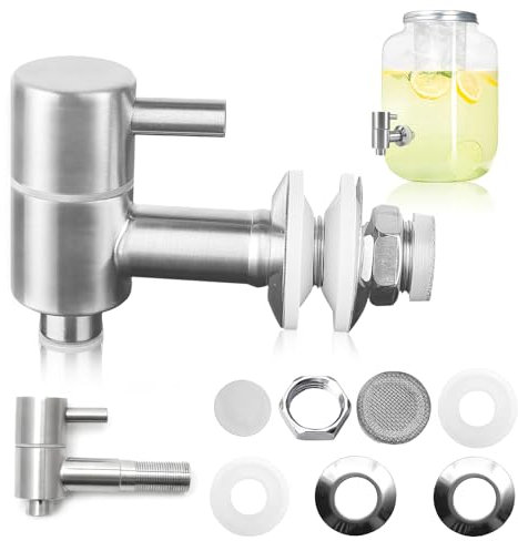 Grifo para Garrafas de Agua y Dispensadores de Bebidas - Acero Inoxidable para Barriles de Cerveza - 1 Pieza