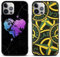 Yomyejisoo 2 Pièces Coque pour iPhone 13 iPhone 14 6.1 Stone Island Étui de téléphone la Mode et créatif Modèle Housse Ultra Mince Doux Noir Antichoc TPU Silicone pour iPhone 13 iPhone 14,02