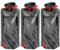 LEMONSTONE Faltbare Trinkflasche, 3 Stück 700ML Wiederverwendbare Trinkflasche Faltbar, BPA-Freie Wasserflasche mit Clip, Trinkflaschen Faltbar, Wasserflasche für Wandern, Abenteuer, Reisen, Schwarz
