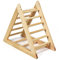 GYMAX Triangolo di Arrampicata per Bambini, Scala di Arrampicata per Interni, Struttura in Legno, Triangolo di Gioco per Arrampicata, Portata Massima 60KG, 92 x 46 x 80cm