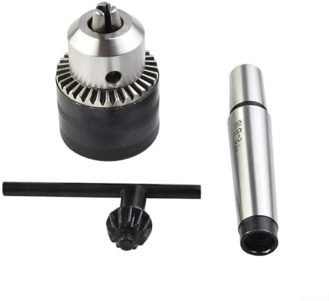Mini Metal Lathe Tail Stock Drill Chuck Tools, Tailstock Drill Chuck with MT2 for MORSE Taper Arbor 5/64 Inch to 1/2 Inch Capacity
