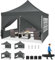 COBIZI Faltpavillon 3X3, Pavillon 3x3m Wasserdicht Stabil Winterfest, Faltbar Partyzelt mit 4 Seitenwänden & 4 Sandsack Pop up Gartenpavillon Anti-UV für Hochzeiten, Freien, Grau