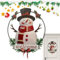 Willkommensschild Metall Weihnachtsdeko Winter Türkranz Festlich Indoor Outdoor Hängend Urlaub Schild Türdekor Winter Willkommen Schild Metall Türdeko