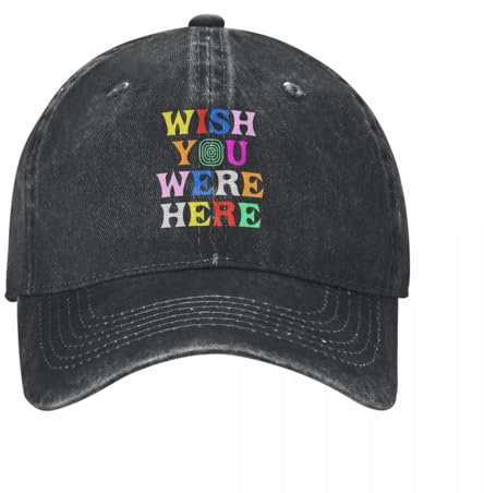 AIOGCAEX Baseballkappe Wish You were Here Astroworld Cactus-Jack Herren Distressed Washed Cap Hut Outdoor Workouts Weiche Snapback Hut