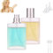 Perfume con Pulverizador, 30ML Perfume Atomizadores, 2 Frasco de Recarga de Perfume, Botella Portátil de Perfume de Vidrio Cuadrado, Botella Vacía de Perfume