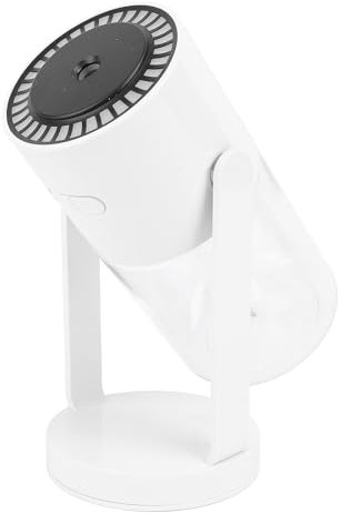 Cute Mini Desk Humidifier with Colorful Light, Quiet Ultrasonic Cool Mist Humidifier 90° Rotation, Multifunctional Portable Air Humidifier for Travel Car Office Bedroom (White)