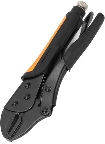 7-i Gripzange mit Gebogenen Backen und Verschleißzähnen, I-Slip-Griff, S – Tragbare Gripzange für Haus und Garage – Handwerkzeug Zum Festziehen und Klemmen (10 Zoll)