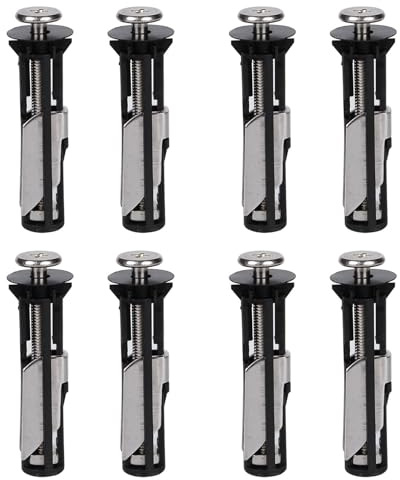 Heavy Duty Toilet Seat Fastener Bolt Kit, Toilet Seat Bolts, Toilet Seat Screws Replacement Kit, Toilet Seat Locking Bolt, Toilet Seat Fittings (8)