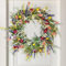 Türkranz Kranz Deko,Türkranz Frühling,Dekorative Mehrzweck-Girlande,Frühling Sommer Wildblume Kranz,Künstlicher Wildblumen Frühlingsdeko,für Außenbereich Wand Hochzeit