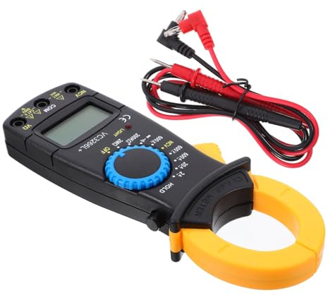 WOONEKY Digital Clamp Multimeter Handheld Electrical Tester with High Precision Ac Dc Voltage Resistance Measurement for Automotive and Home Use