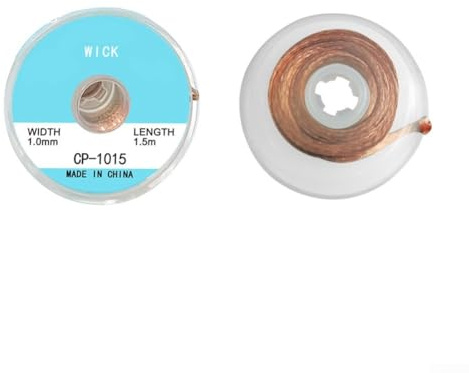DeFor Lötband, Kupferdraht zum Reinigen und Reparieren von Leiterplatten und elektrischen Verbindungen (1,0 mm)