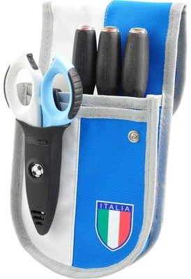 Intercable 19136-CL - Marsupio da elettricista Biancoceleste - SS Lazio - con Giraviti SLIM e Forbice F1