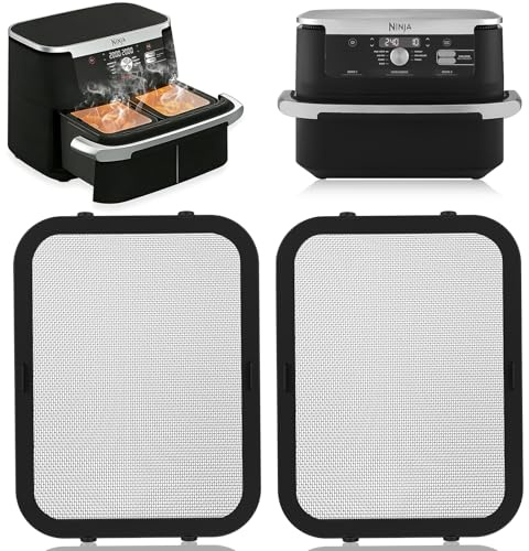 Magnetischer Spritzschutz für Ninja Foodi FlexDrawer Dual Zone 10,4 L Heißluftfritteuse AF500EU, 2 Stk Heißluftfritteuse zubehör für Ninja Airfryer AF500EU 10,4 liter für Schützt Heizspirale