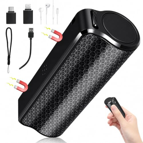Enregistreur Vocal Espion Discret - 128GB Dictaphone Enregistreur Vocal 1537 Kbps à Enregistrement One-Touch, Enregistreur Vocal Espion Discret pour Réunions, Cours, Interviews