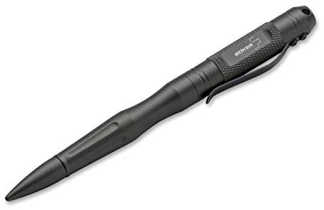 Böker Plus 09BO097 iPlus TTP Black Tactical Pen aus Aluminium in der Farbe Grau - 15,40 cm