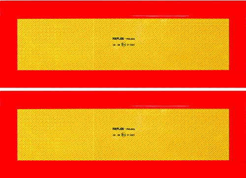 CORA 001890188 - Placas Reflectantes de vehículo Largo (homologados, 2 Unidades)