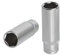 KS Tools 922.1429 - Douille longue 6 pans 1/4'' - 9mm - Gamme ULTIMATE® - En Chrome Vanadium - Finition chromée satinée