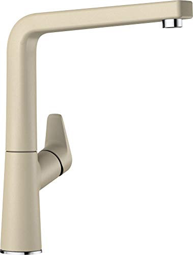 BLANCO 521272 AVONA-Grifo Mezclador Monomando de Alta presión para Cocina, Acabado Plateado, champán, 1 Pieza