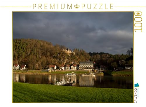 CALVENDO Puzzle Fährübergang Rathen, Deutschland | 1000 Teile Lege-Größe 64 x 48 cm Foto-Puzzle für glückliche Stunden