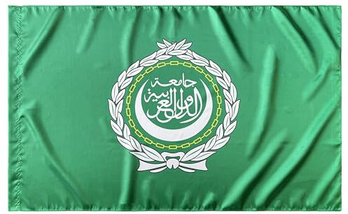 Durabol Drapeau de Ligue Arabe 150 x 90 cm Satin Double Piqué