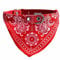 UEETEK Halsband mit Tuch verstellbare Bandana Hals Tuch für Hunde Katze - Größe M (rot)