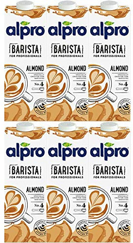 Alpro For Professional Lot de 6 boîtes de lait d'amande biologique Alternative 1 l