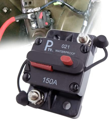 parts PTT Schutzschalter 150 Amp 12V 48VDC Wasserdichte Sicherungsautomat thermische Batterie Schaltbarer stromkreisunterbrecher fahrzeuge Leistungsschalter für Wagen RV Caravan Leitungsschutzschalter