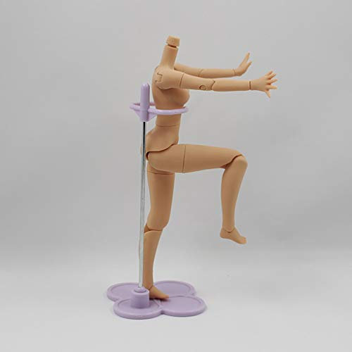 ZSMD Mini Weiblicher Puppen Nackte Körper aus Kunststoff Für 1/6 Neo Blythe Puppe - Bräunen