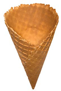PJaspert Eiswaffeln | Cornets de crème glacée danois Le grand cornet 170xØ100mm (40 pièces)
