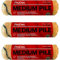 Prodec 9 x 1.75 Inch Medium Pile Roller Sleeves Refill Heads Covers for Walls, Ceilings, Smooth & semi-Smooth Surfaces Trade and DIY Emulsion & Gloss Paint - (3 Pack)