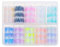 10 Roll/Box Nail Art Decoration Slider Starry Papers Yellow Blue Fire Flame Nail Sticker Luminous Nail Foil Set