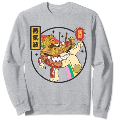 Angry Ramen Schale X-Ray Rainbow Japan Otaku Anime Vaporwave Sweatshirt