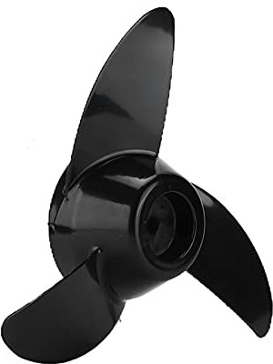 Akozon Elektroboot Propeller, 3 Blades Motorboot Propeller Elektromotor Außenborder Motorboot Propeller Elektrischer Propeller Motoren Montage für 50lb 60lb 68lb 88lb Außenborder 12V 24V Motoren