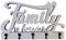 Stileitaliano Appendichiavi da muro chiaro Family is Forever con ganci appendino home porta ingresso cucina garage lavoro macchina veicoli organizza le chiavi di casa arredamento vintage