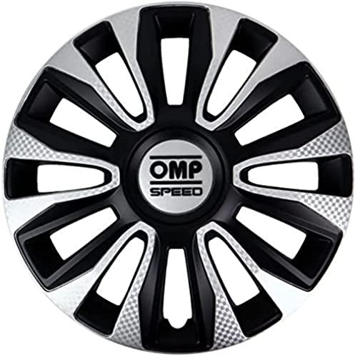 Omp Speed 4 Radkappen Magnum Schwarz/silber/karbon 14 Zoll