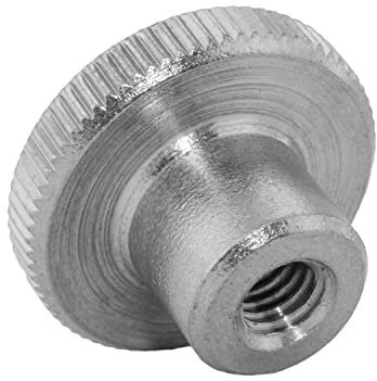 Techtanium Rändelmuttern [hohe Form] M2,5 aus Edelstahl A1 (2 Stück) | Versch. Größen & Verpackungseinheiten verfügbar | Ziermuttern | DIN 466