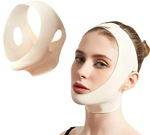 SJBAUTYO Réutilisable Masque En Forme De V,Masque lifting visage,Pour De La Peau Lifting Raffermissant